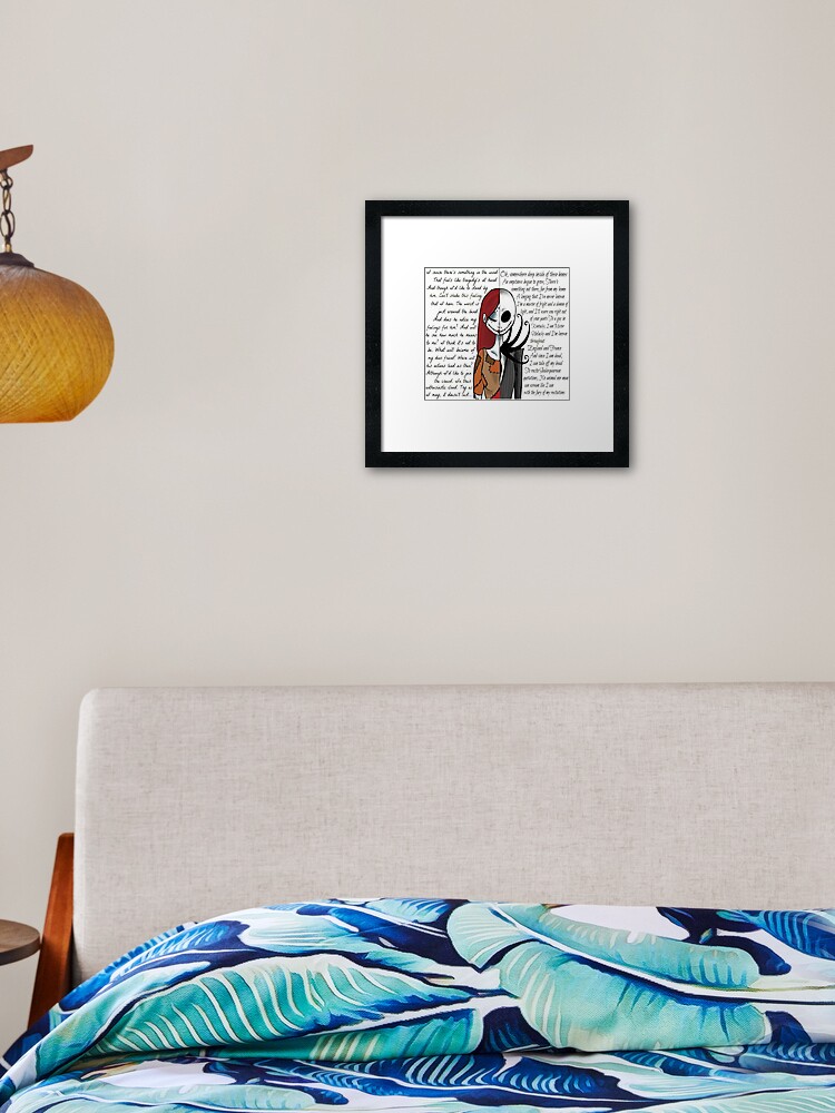 Nightmare Before Christmas Framed Art Print By Mominsminions
