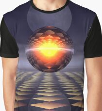 Sphere and Moon Graphic T-Shirt