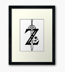 legend zelda Framed Print