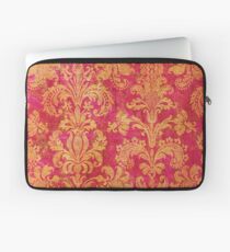 Red and Gold Damask Laptop Sleeve