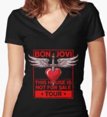 House Sign Women's Fitted V-Neck T-Shirt