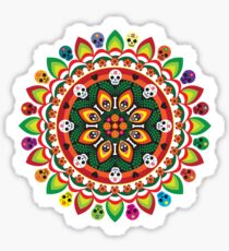 Dia De los Muertos Mandala Sticker
