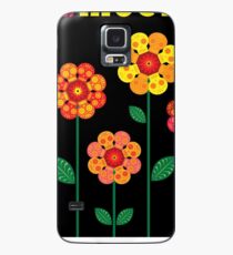 Dia De los Muertos skull flowers Case/Skin for Samsung Galaxy