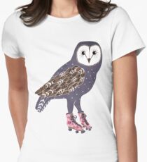 Ich skate OWL Nacht lang Tailliertes T-Shirt