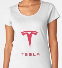Tesla Motors Inc Logo Women's Premium T-Shirt