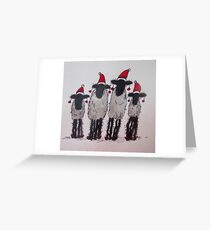 Christmas Sheep Greeting Card