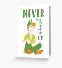 Never Grows Up Peter Greeting Card