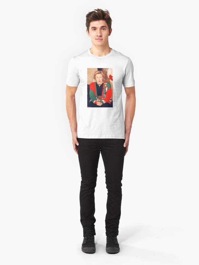 Vista alternativa de Camiseta ajustada Jersey de Navidad de Hillary Clinton