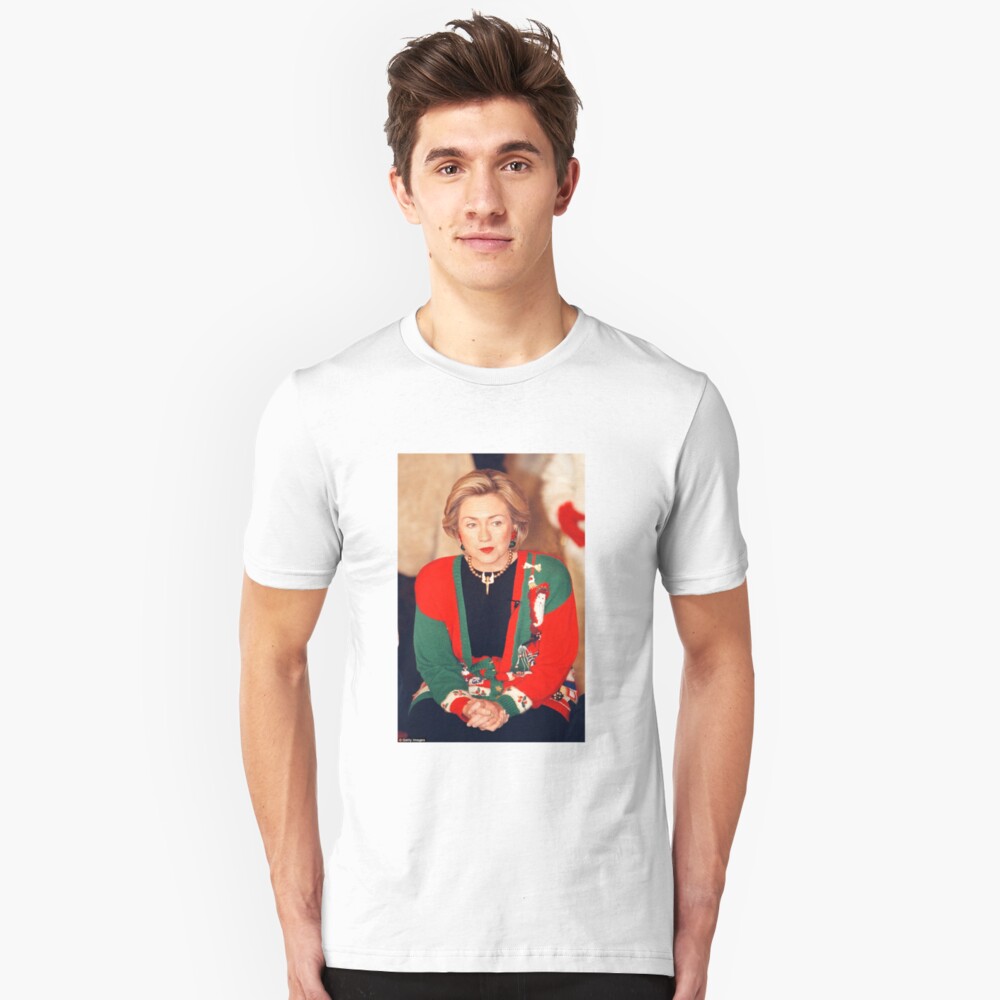 Jersey de Navidad de Hillary Clinton Camiseta ajustada