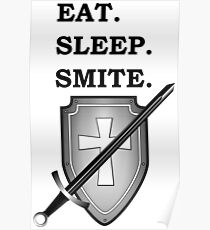 ESSEN SIE SCHLAF SMITE PALADIN 5E RPG Meme Klasse Poster