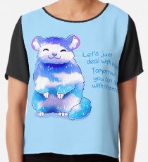 "Lassen Sie uns nur mit heute beschäftigen" Blue Sky Chinchilla Chiffontop