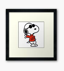 The Peanuts - Snoopy Joe Cool Framed Print