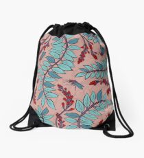 Sandelholz flower pattern Drawstring Bag