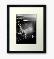 Blowhole at Punakaiki Pancake Rocks Framed Print