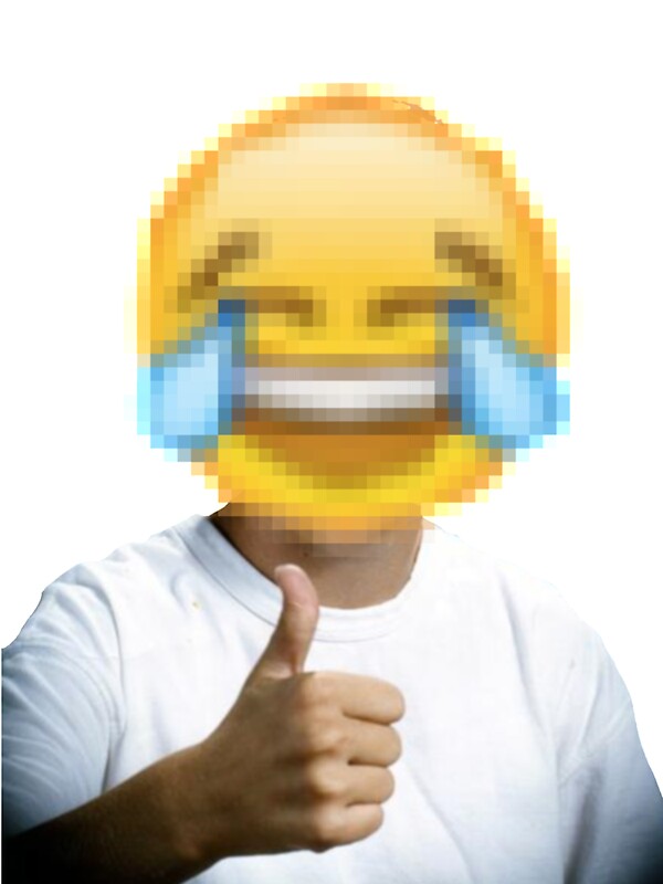 "Laughing Emoji with Thumbs Up" Stickers by ...