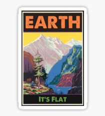 Earth - It's Flat Sticker