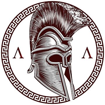 maroon spartan head logo