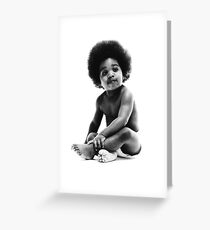 Ready to Die Notorious BIG replica baby print Greeting Card