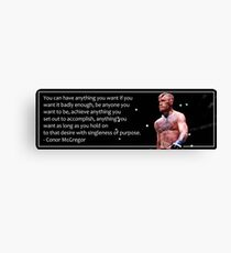 Conor McGregor Motivations-Plakat Leinwanddruck