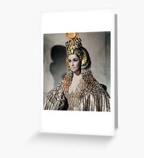 Elizabeth Taylor as Cleopatra Greeting Card