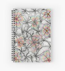 abstract flowers Spiral Notebook