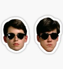 Ferris Bueller's Day Off - Ferris and Cameron Head Stickers Sticker