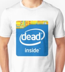 Camiseta unisex Intel Dead Inside Meme