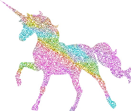 "Sparkly Rainbow Unicorn" Photographic Print by jwyly12 | Redbubble
