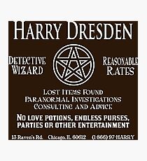 Harry Dresden - Wizard Detective Photographic Print