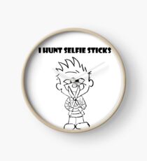 Calvin Hunts Selfie Sticks Clock