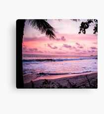 Palm Tree Beach Canvas Print