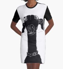 neck Graphic T-Shirt Dress