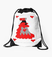 King of Hearts Drawstring Bag