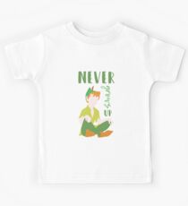 Never Grows Up Peter Kids Tee
