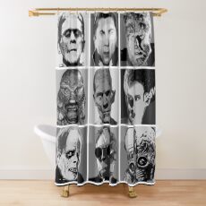 Universal Warhol Black&White Shower Curtain