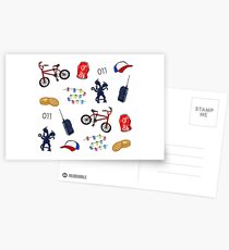 Fremde Muster Postkarten