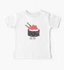 Naughty Cute Eat Me Kawaii Emoji Tekka Maki Sushi Baby Tee