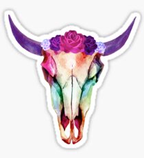 Longhorn skull Sticker