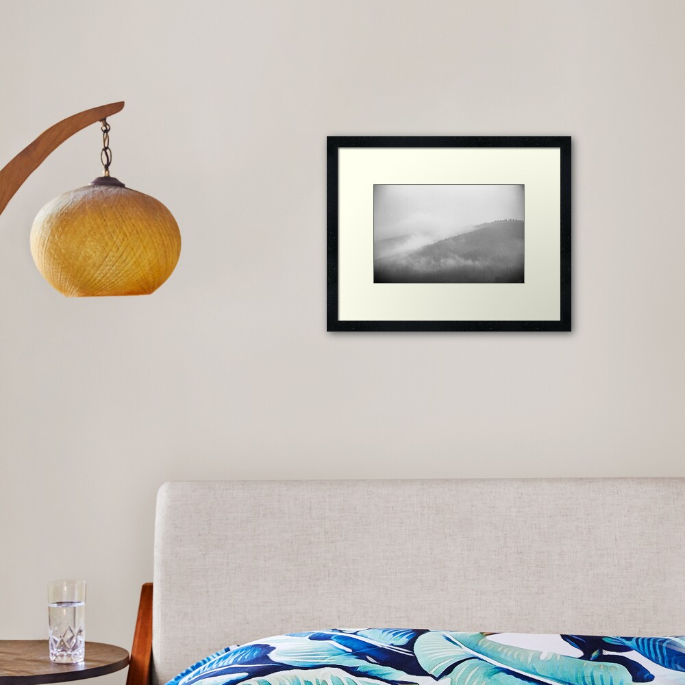 White Darkness Framed Art Print