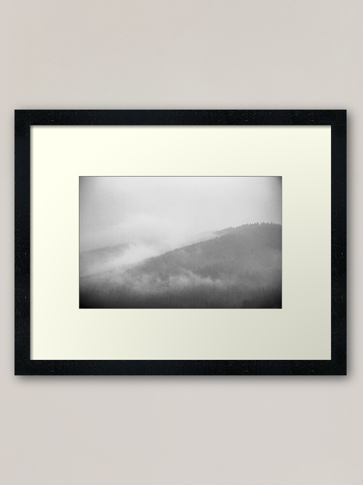 Alternate view of White Darkness Framed Art Print