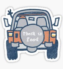 Theta is good sticker Sticker