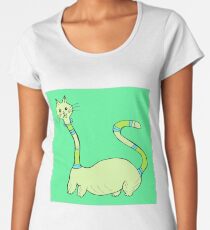 cats cartoon graphic color Women's Premium T-Shirt