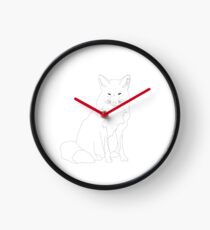 Line Fox Clock