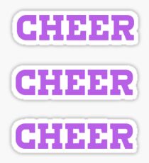 Purple Cheer Stickers Sticker