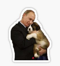 Putin mit Hund Sticker