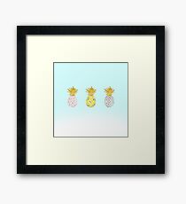 Summer: Sun, Sand & Pineapples Framed Print