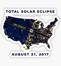 Total Solar Eclipse August 21, 2017 Sticker Sticker