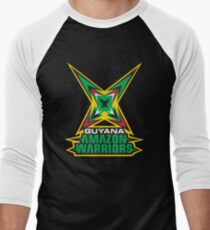 Guyana Amazon Warriors Cricket CPL T-shirt Men's Baseball ¾ T-Shirt