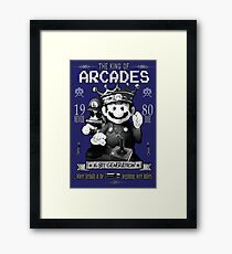 Super Mario Bros - The king of Arcade Framed Print