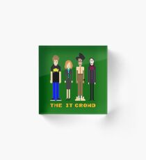 The IT Crowd - Pixels Acrylic Block